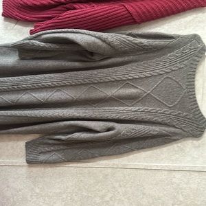 Gray sweater dress torrid size 4 nwt